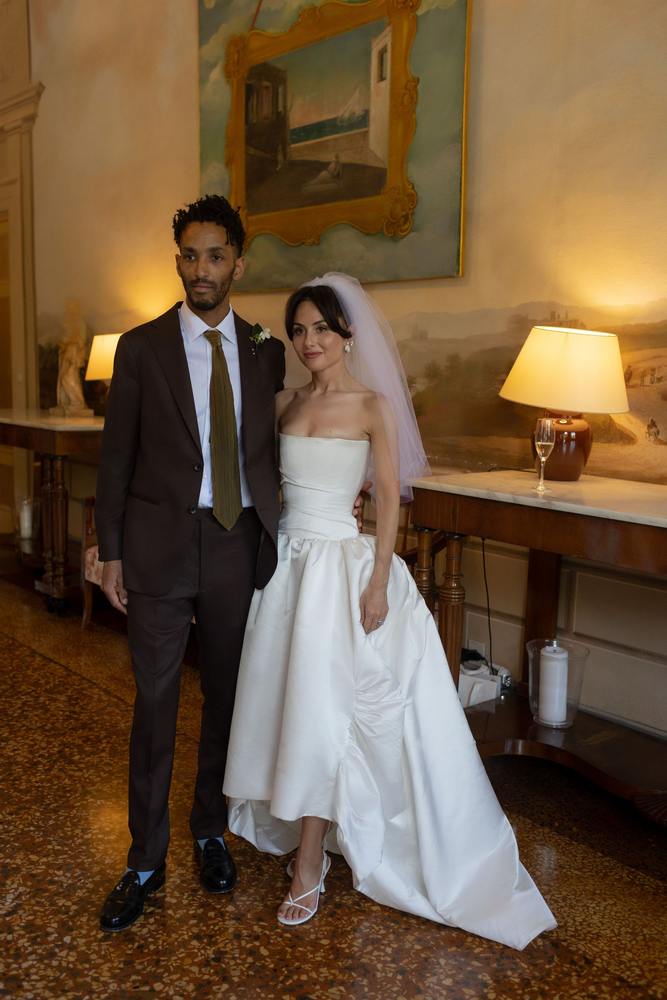 British Vogue: "This Bride’s Wedding Gown Was Inspired  By Audrey Hepburn In Sabrina"