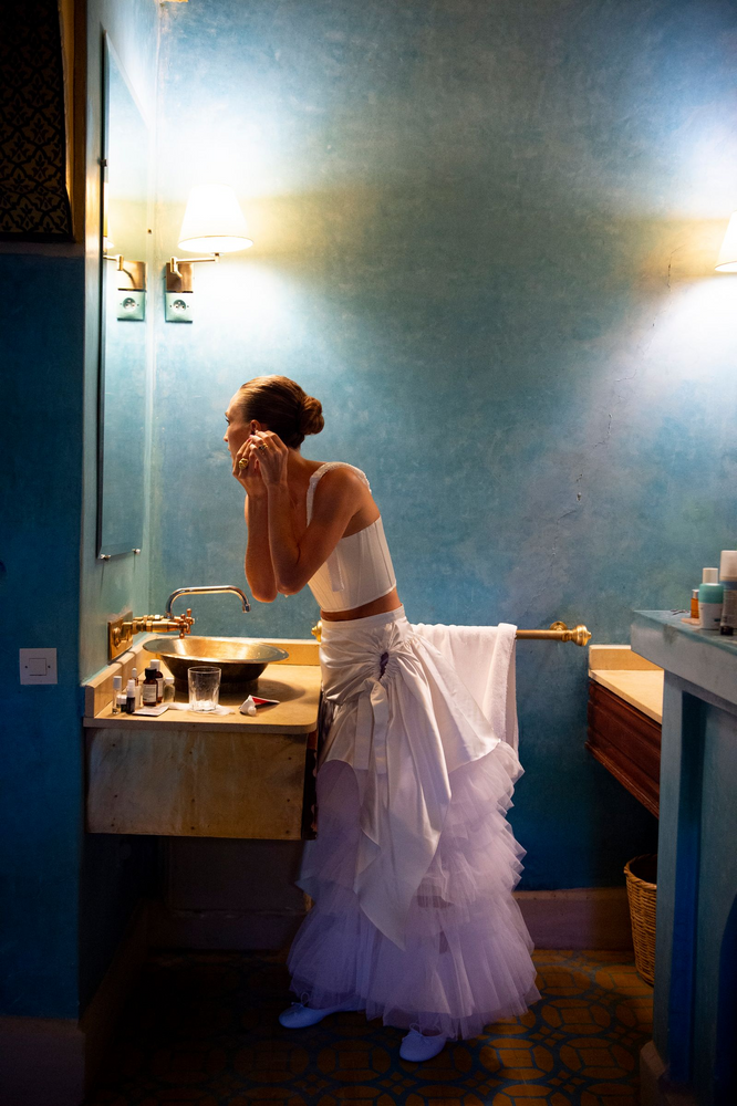 British Vogue: "This Fashion Editor Designed A Clever Three-Part Bridal Look She Can Actually Wear Again"