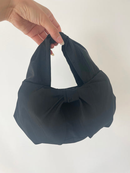 Mini Bow Bag - Black Moire