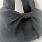 Mini Bow Bag - Black Moire