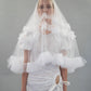 TRIPLE FRILL VEIL
