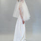 LAPIS SIDE FRILL VEIL