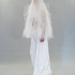 LAPIS SIDE FRILL VEIL