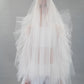 LAPIS SIDE FRILL VEIL