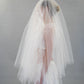 LAPIS SIDE FRILL VEIL