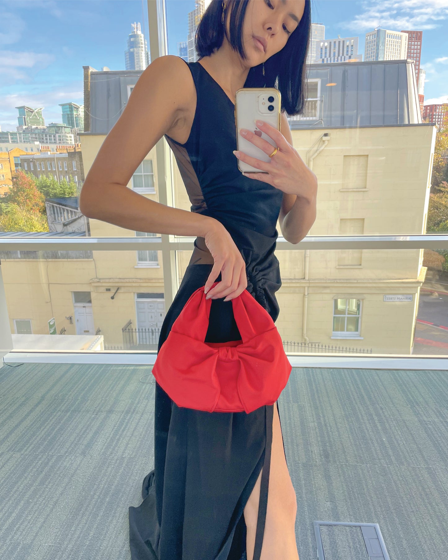 Mini Bow Bag - Red
